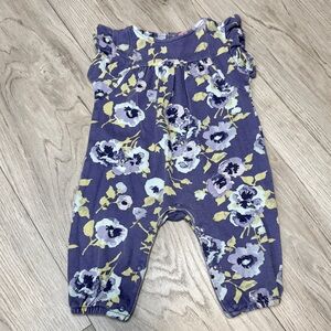 Isaac Mizrahi‎ Purple Floral Kids Romper